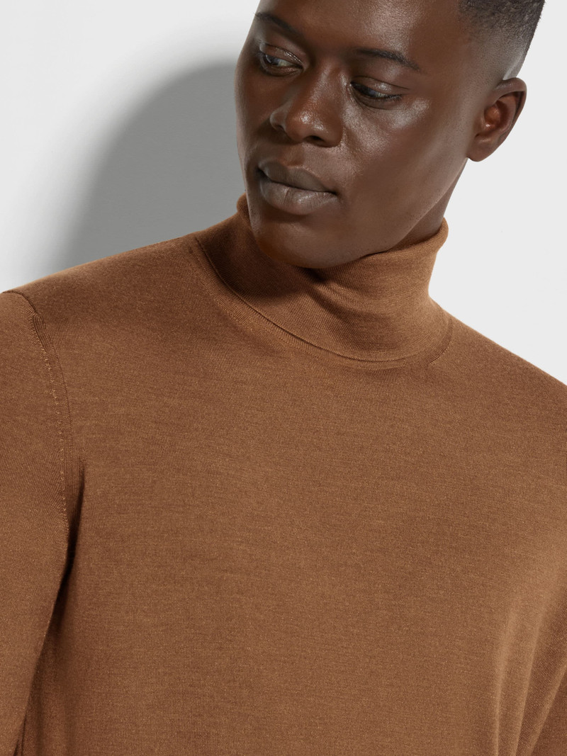 ZEGNA DARK FOLIAGE MÉLANGE CASHSETA TURTLENECK outlook