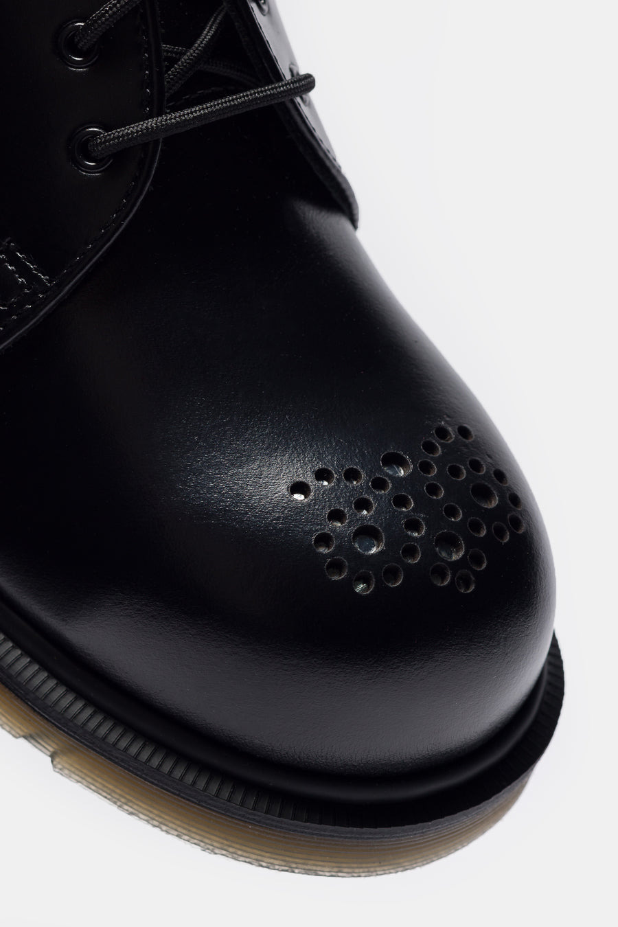 1461 Analine Leather Steel Toe Derby in Black - 6