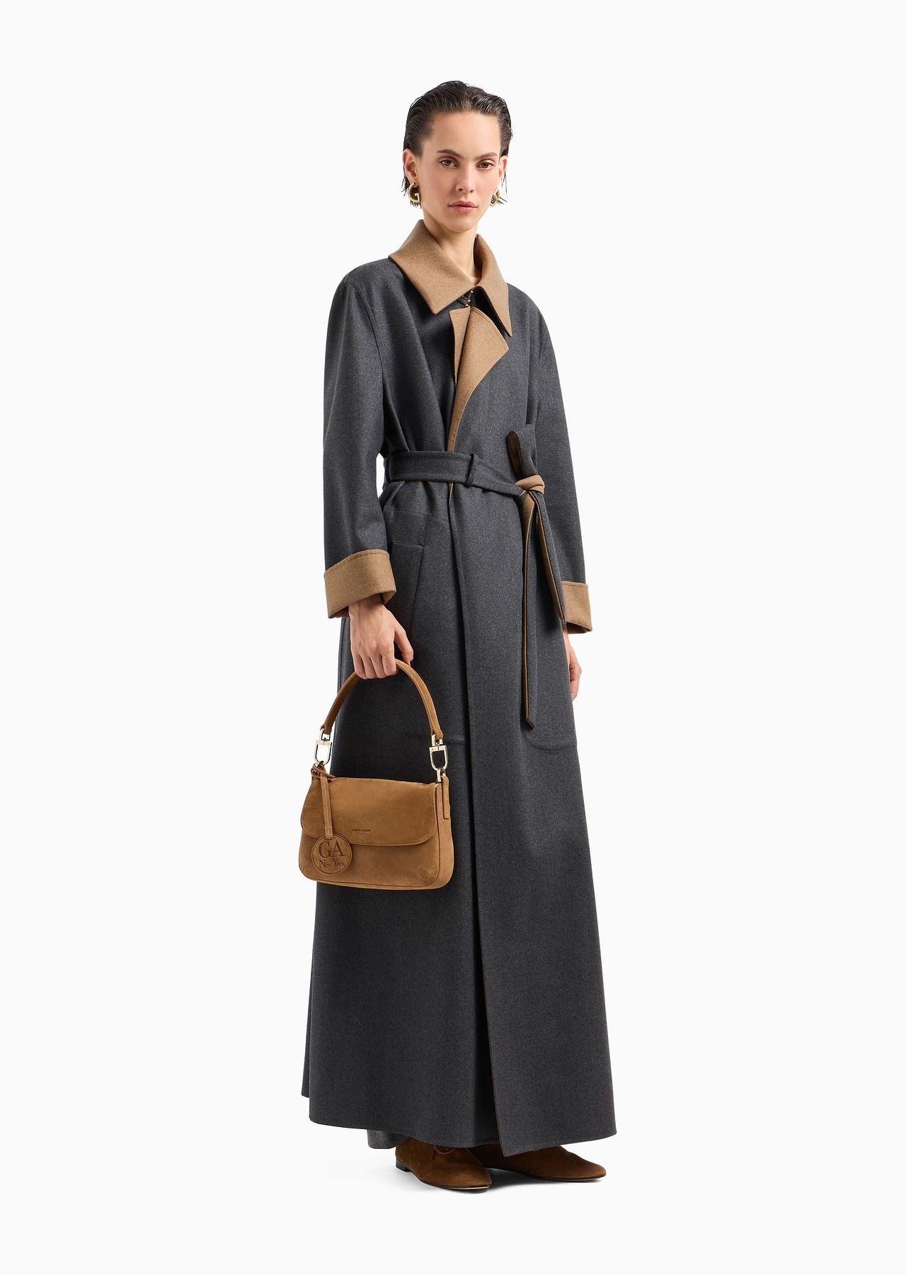 Small la Prima Soft suede handbag - 6