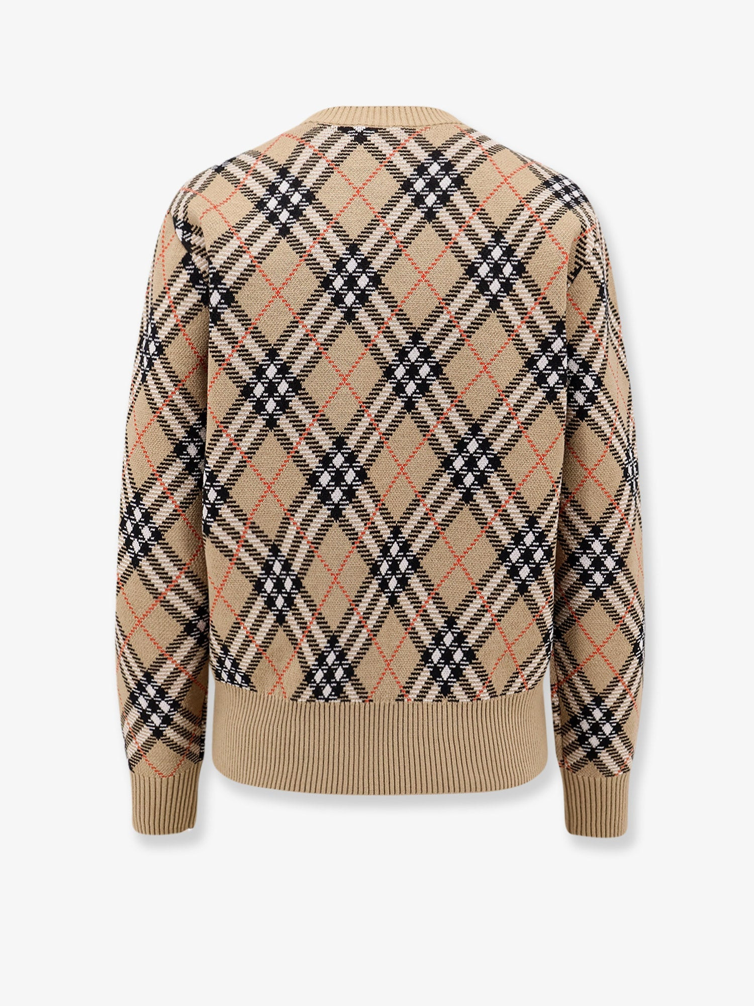 Burberry Women Wool Sweater With Burberry Check Motif - 2