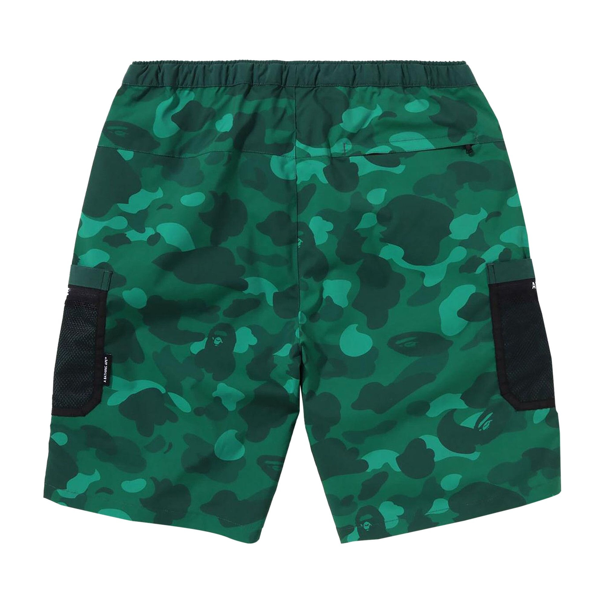 BAPE Color Camo Mesh Pocket Shorts 'Green' - 2