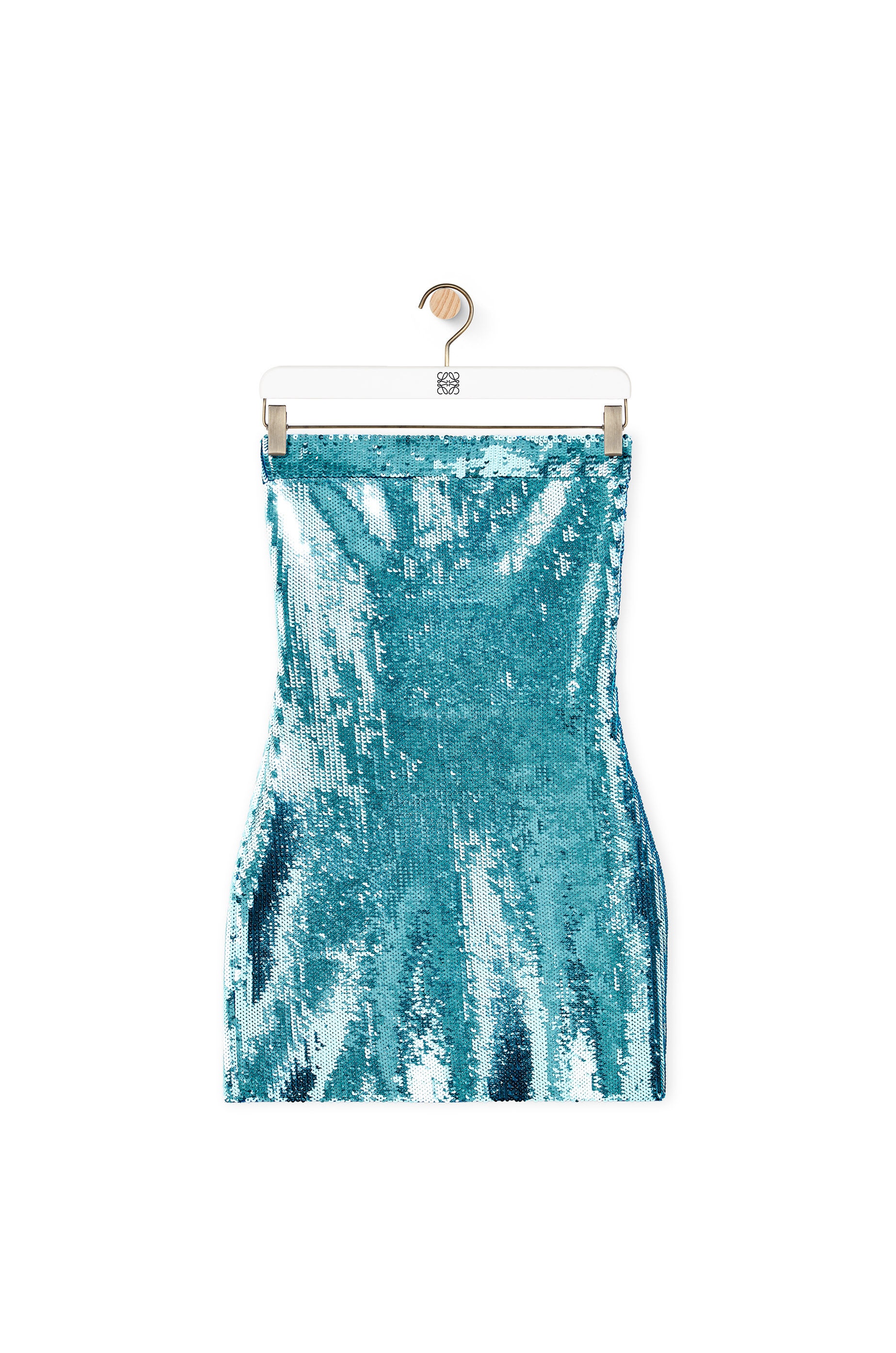 Sequin bustier mini dress in viscose - 1