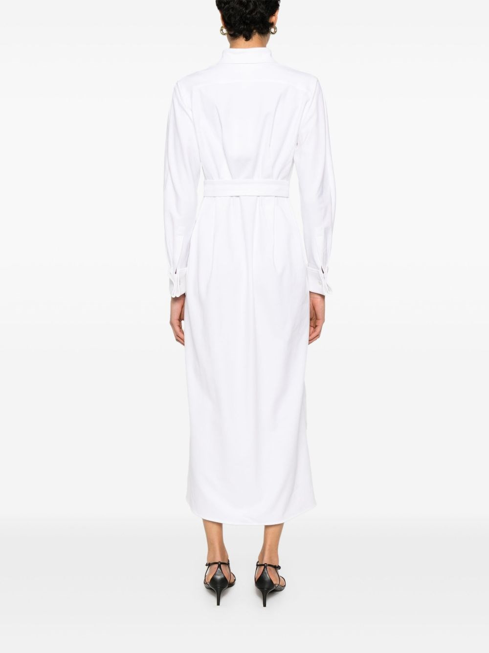 Cotton long shirt dress - 4