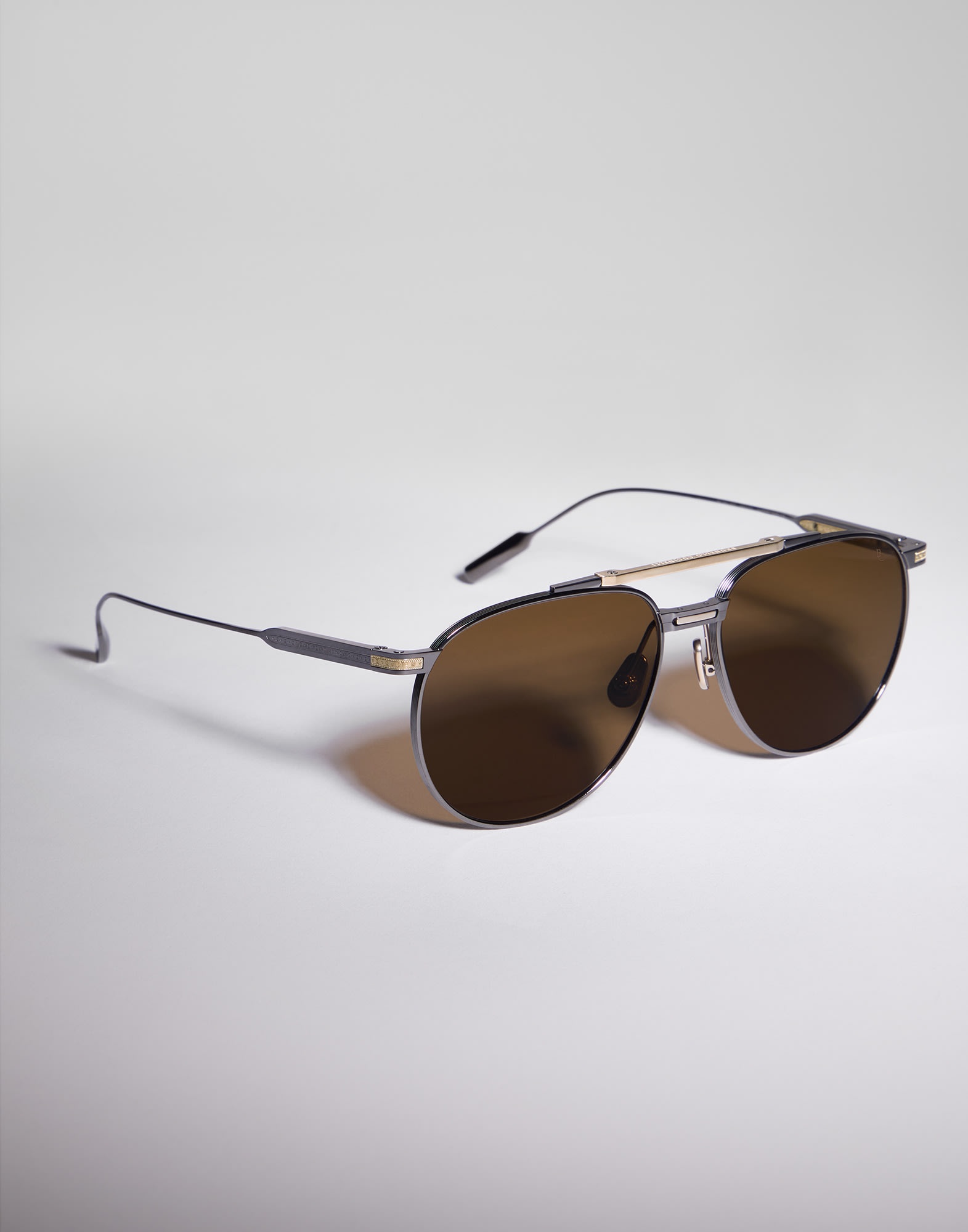 Goldcraft 1978 sunglasses in titanium and 18k solid gold with polarized lenses - 2