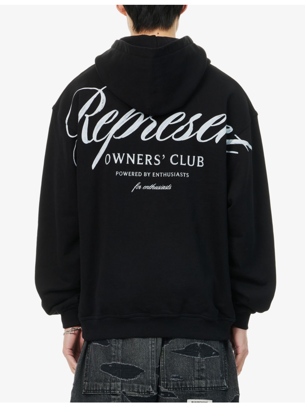 Owners Club Script kangaroo-pocket relaxed-fit cotton-jersey hoody - 4