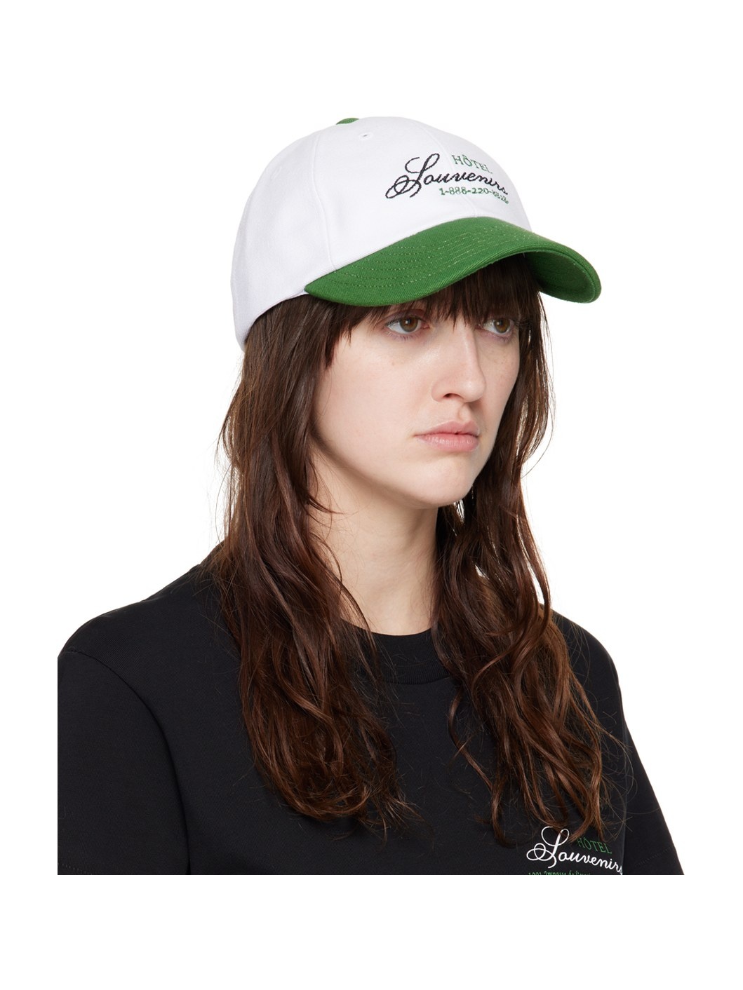 White JJJJound Edition 'Hôtel Souvenirs' Cap - 2