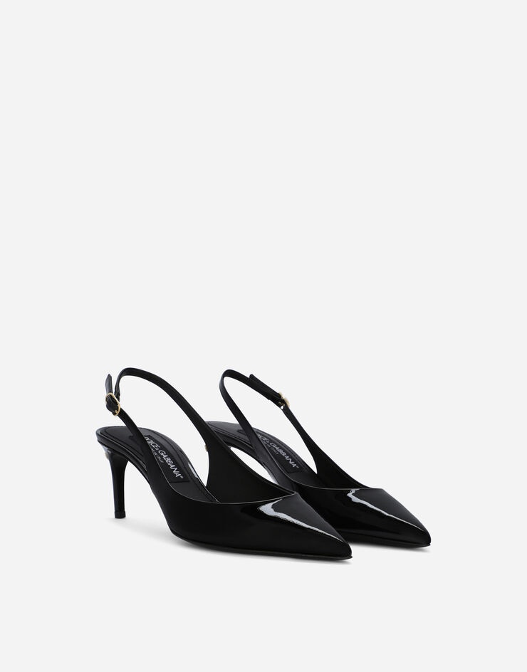 Patent leather Cardinale slingbacks - 2