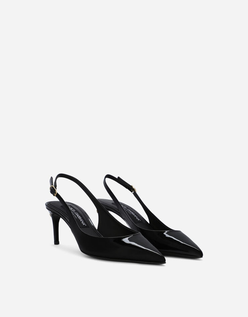 Dolce & Gabbana Patent leather Cardinale slingbacks outlook