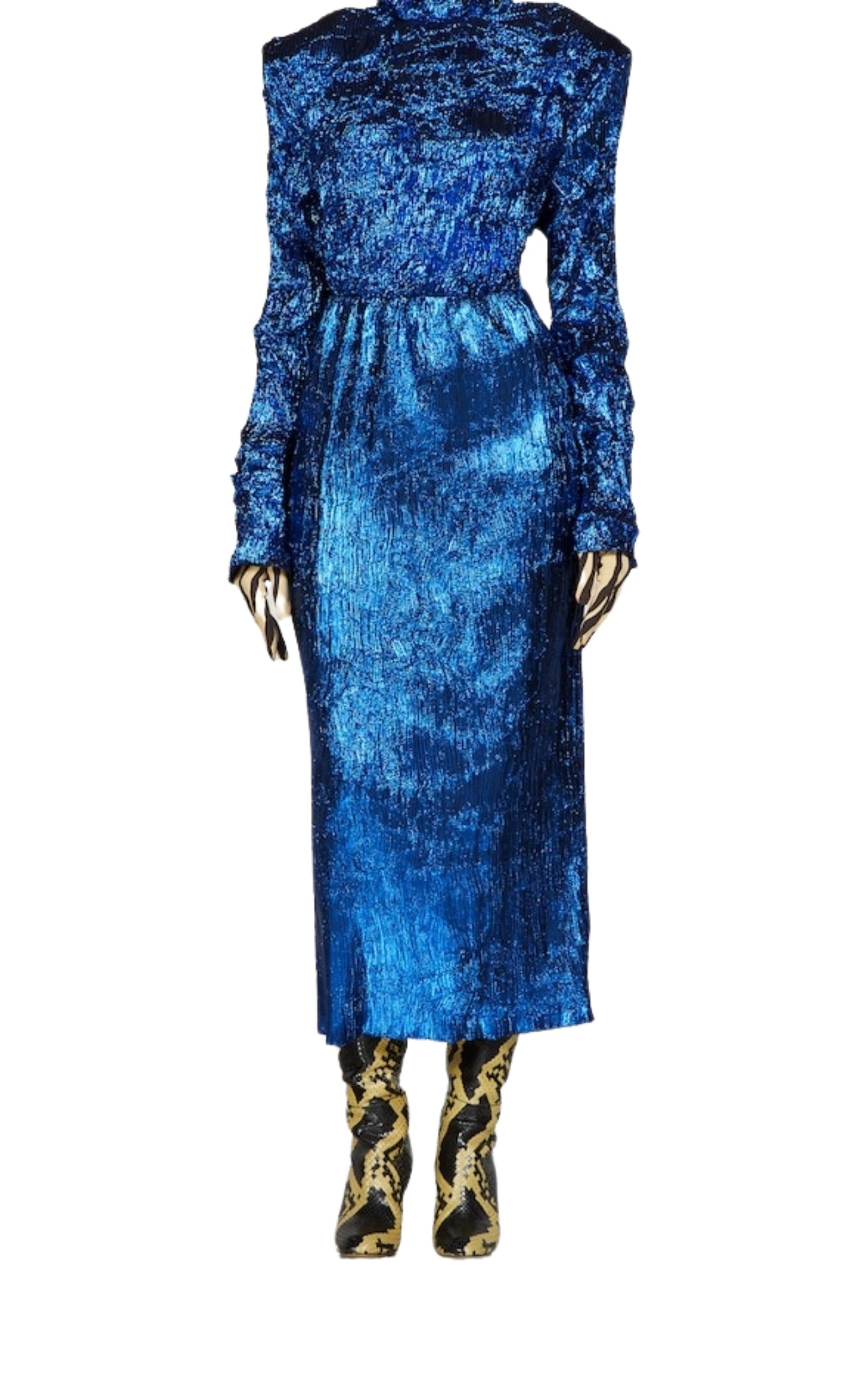 Blue Lurex Skirt - 2
