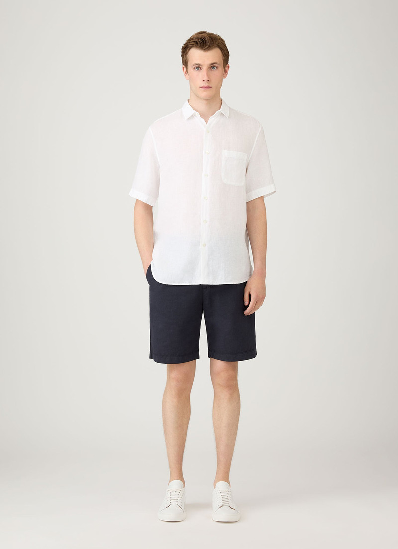 Sunspel Short Sleeve Linen Shirt outlook
