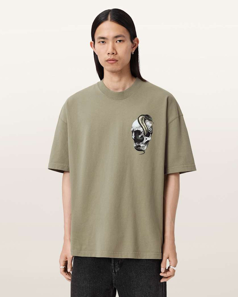 ALLSAINTS SNAKEHEAD OVERSIZED GRAPHIC T-SHIRT outlook