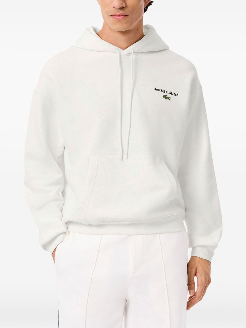 LACOSTE logo-detail hoodie outlook