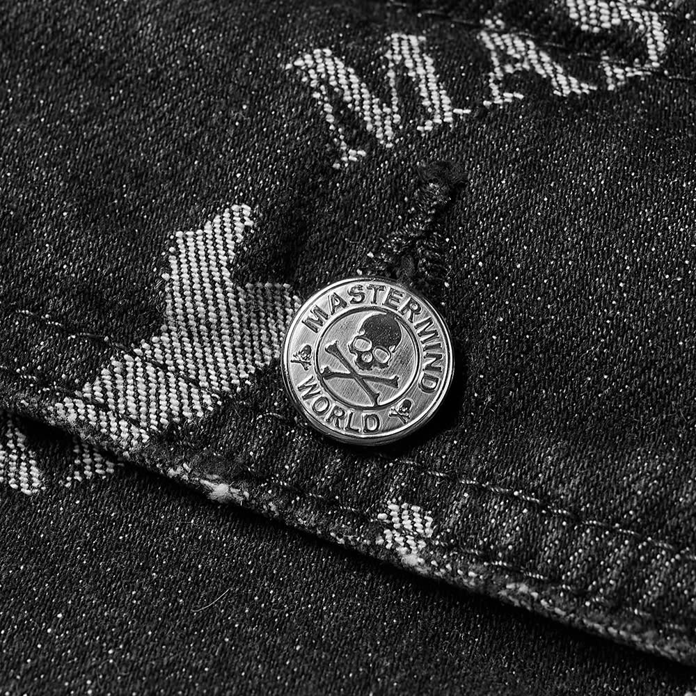 MASTERMIND WORLD Monogram Denim Trucker Jacket - 3