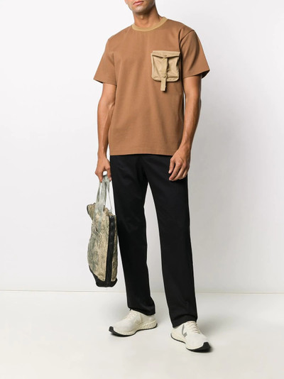 White Mountaineering chest pocket crew neck T-shirt outlook