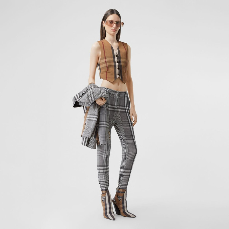 Burberry Check Stretch Jersey Jodhpurs outlook
