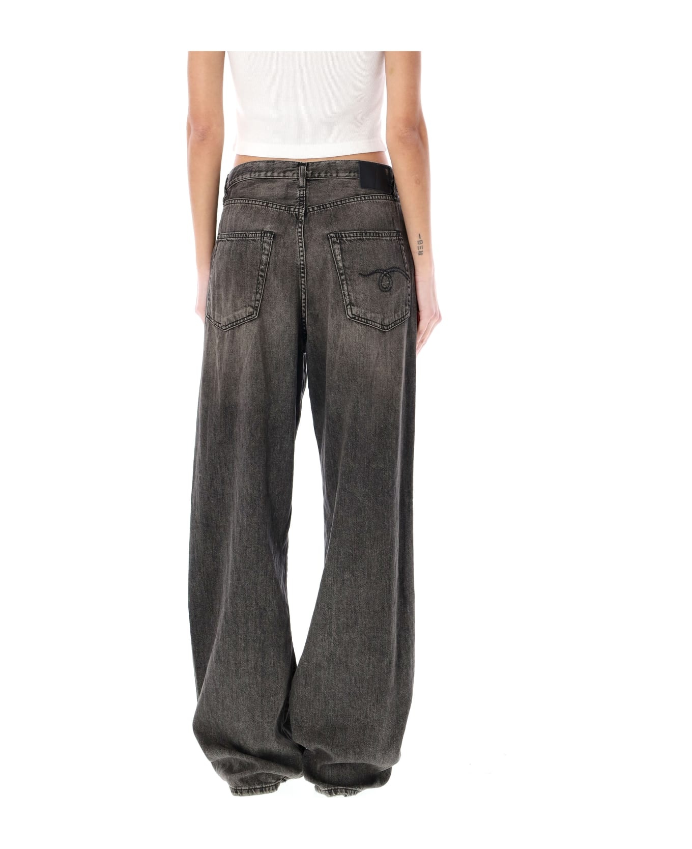 Damon Pleated Wide Leg Jean - 2