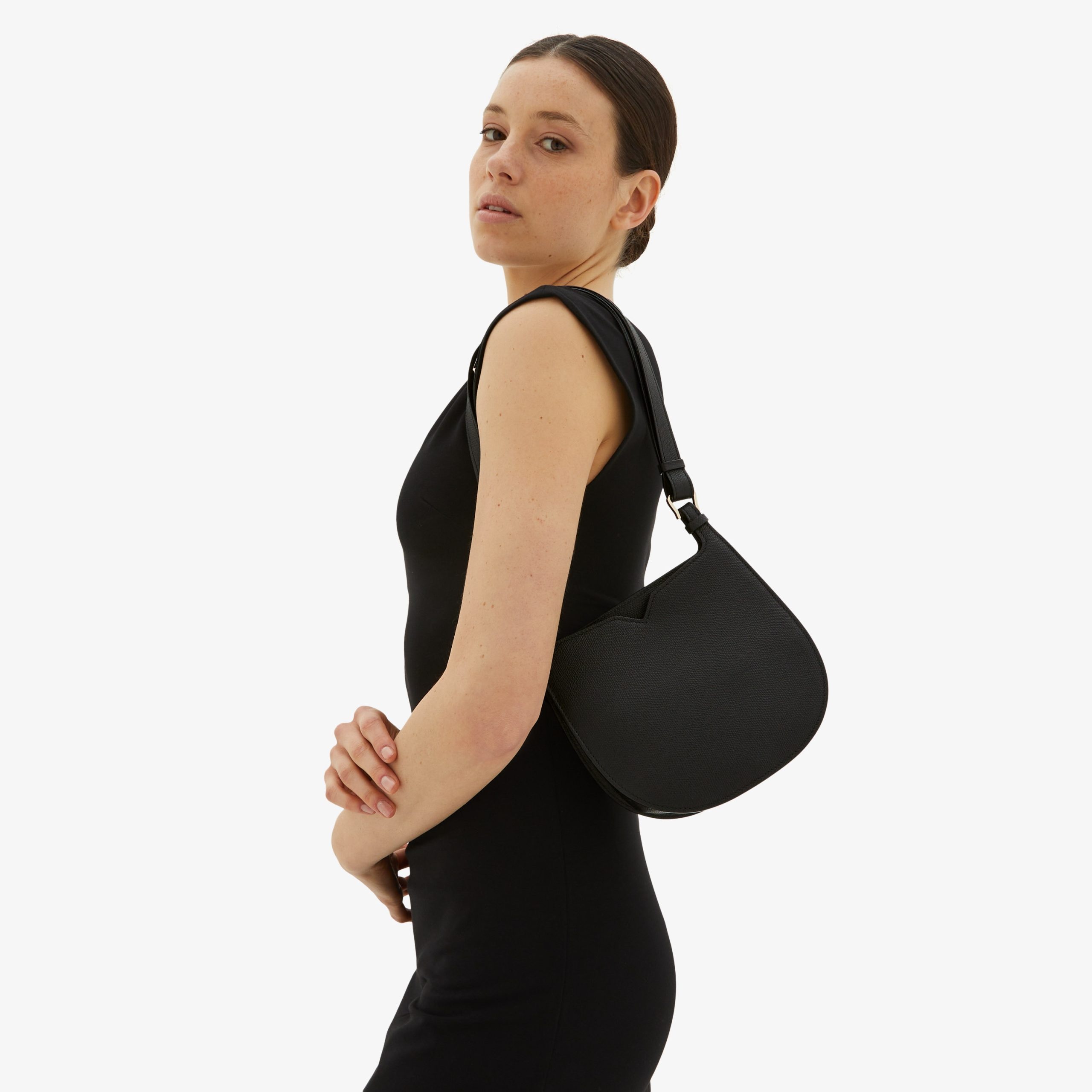 Valextra – Hobo Mini – Black - 6