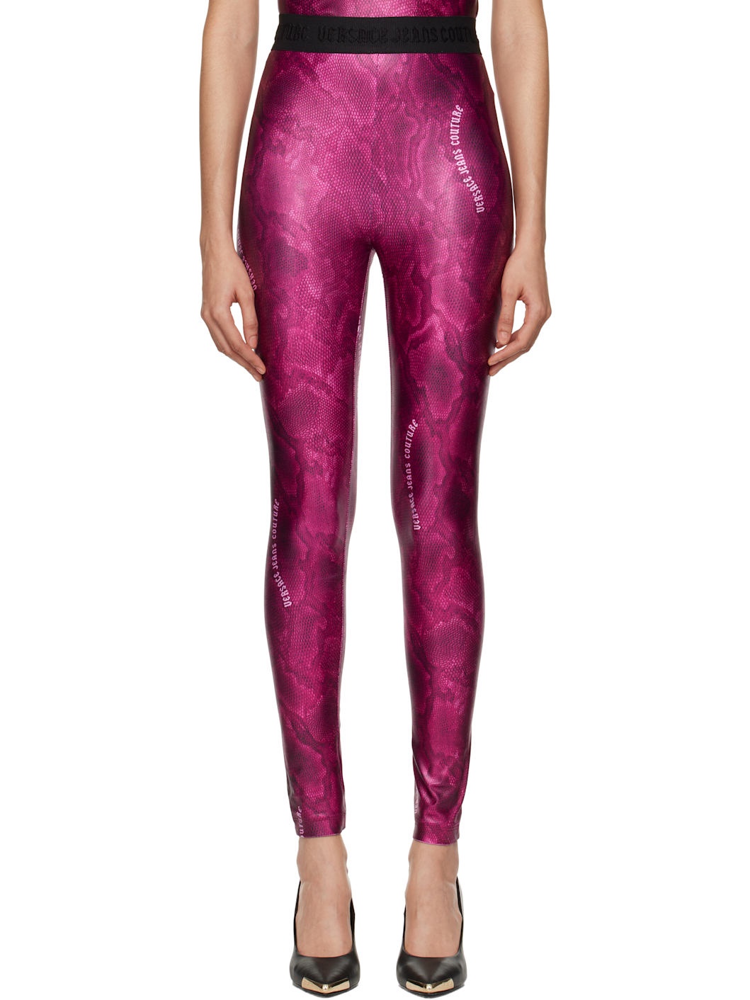 Pink Printed Leggings - 1