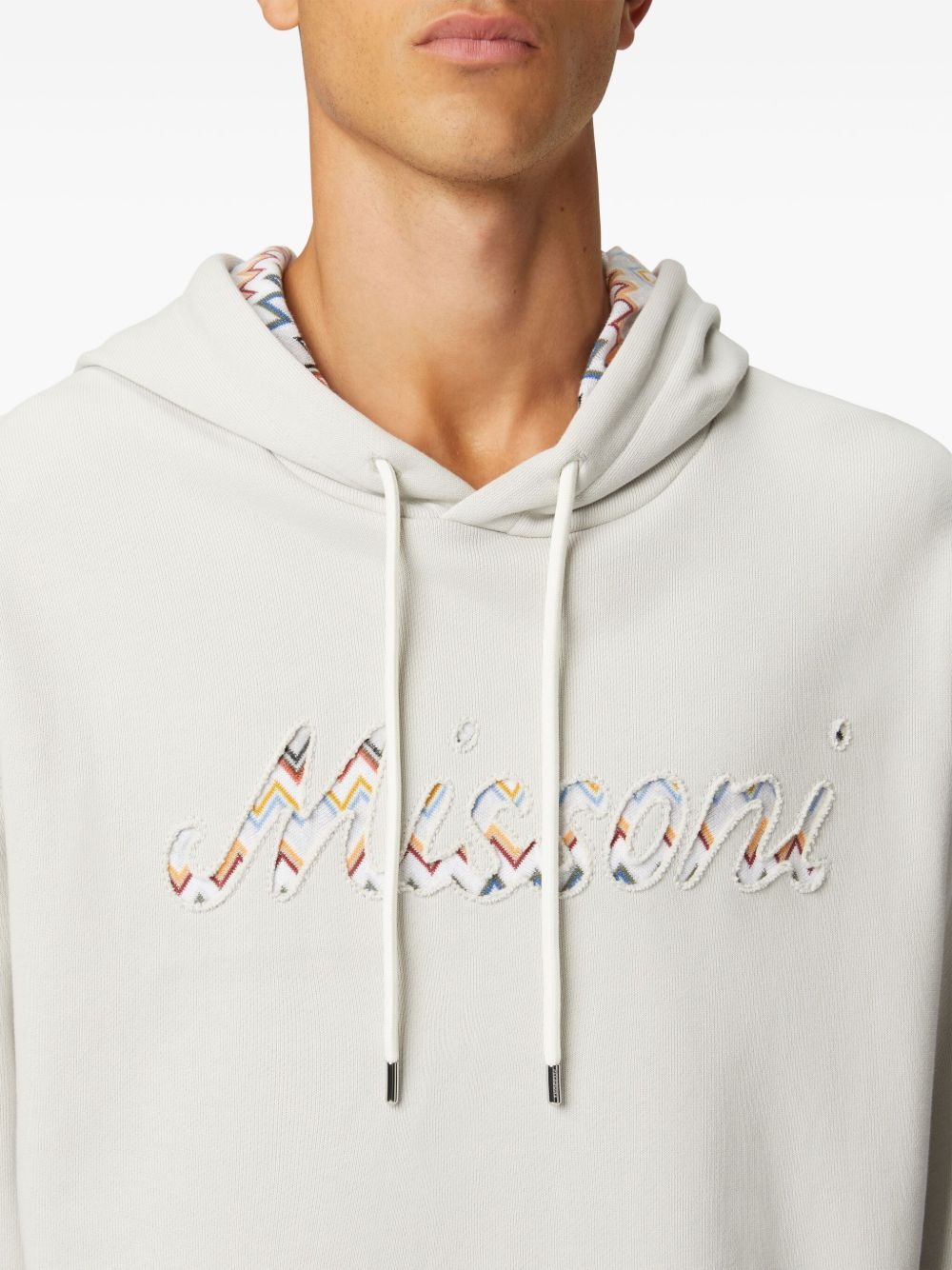 logo-appliqué hoodie - 4