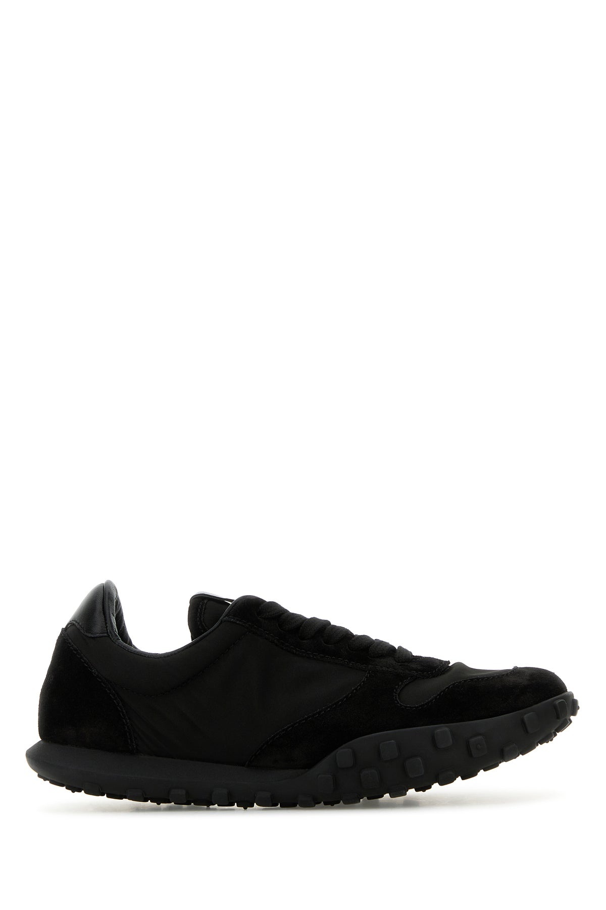 Black fabric and suede Moon sneakers - 1