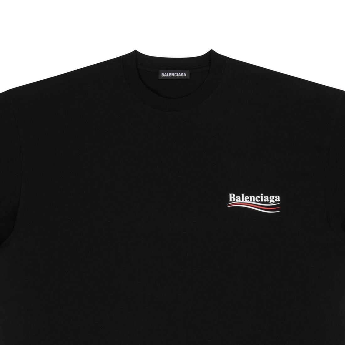 Men's Political Campaign T-shirt Regular Fit in Black - 3