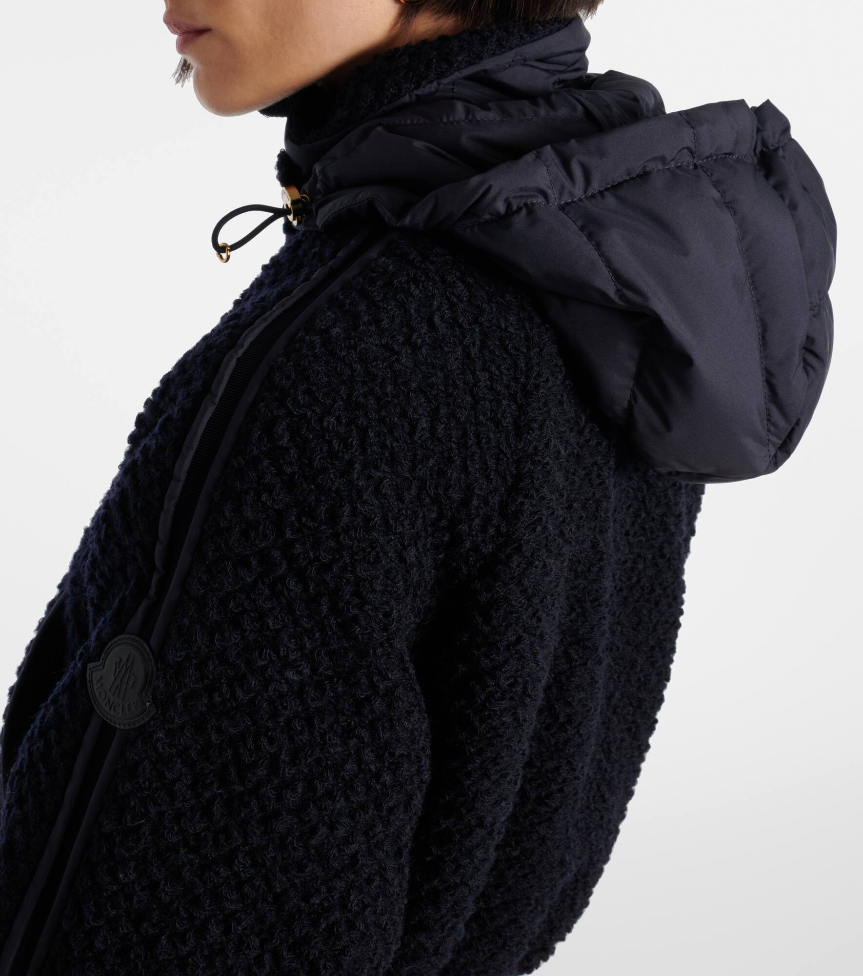 Hooded virgin wool down jacket - 6