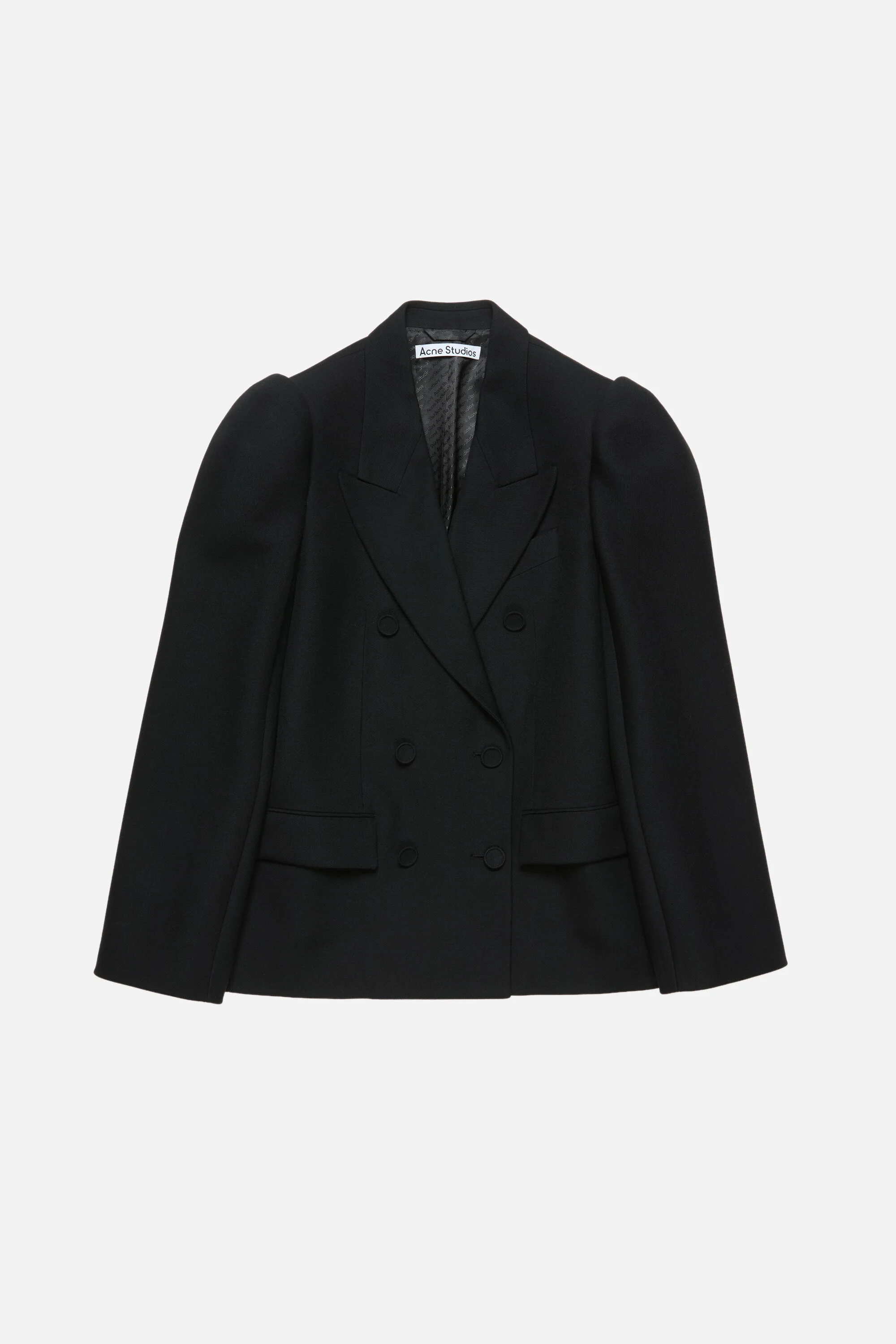 Double-breasted suit jacket - Black - 1
