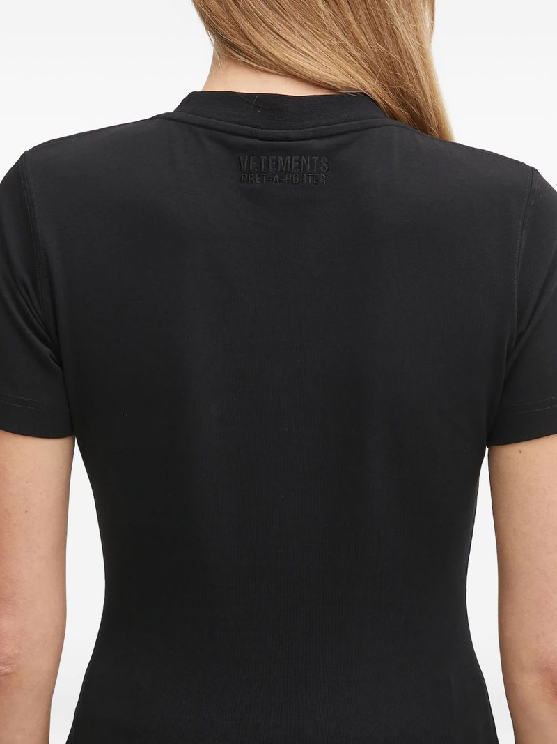 logo-embroidered T-shirt 5
