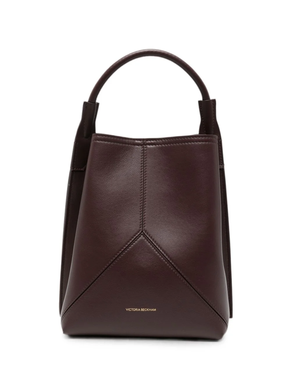 geometric-paneled leather tote bag - 1