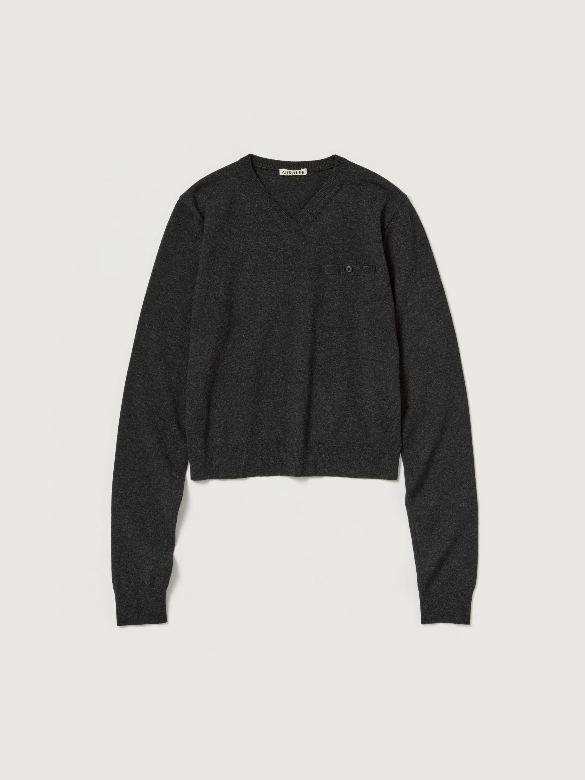HIGH TWIST WOOL KNIT V-NECK P/O - 1