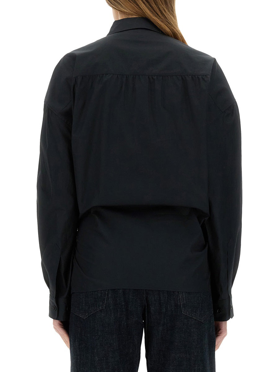 Lemaire Women "Straight Collar Twisted" Shirt - 3