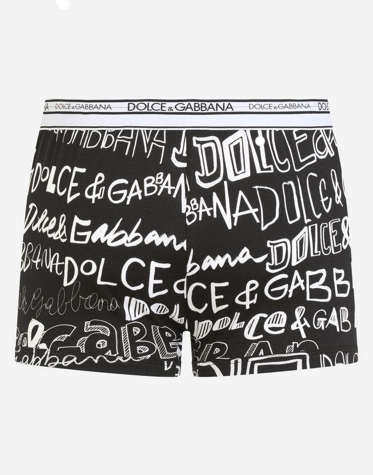 Logo-print two-way stretch cotton boxers - 3