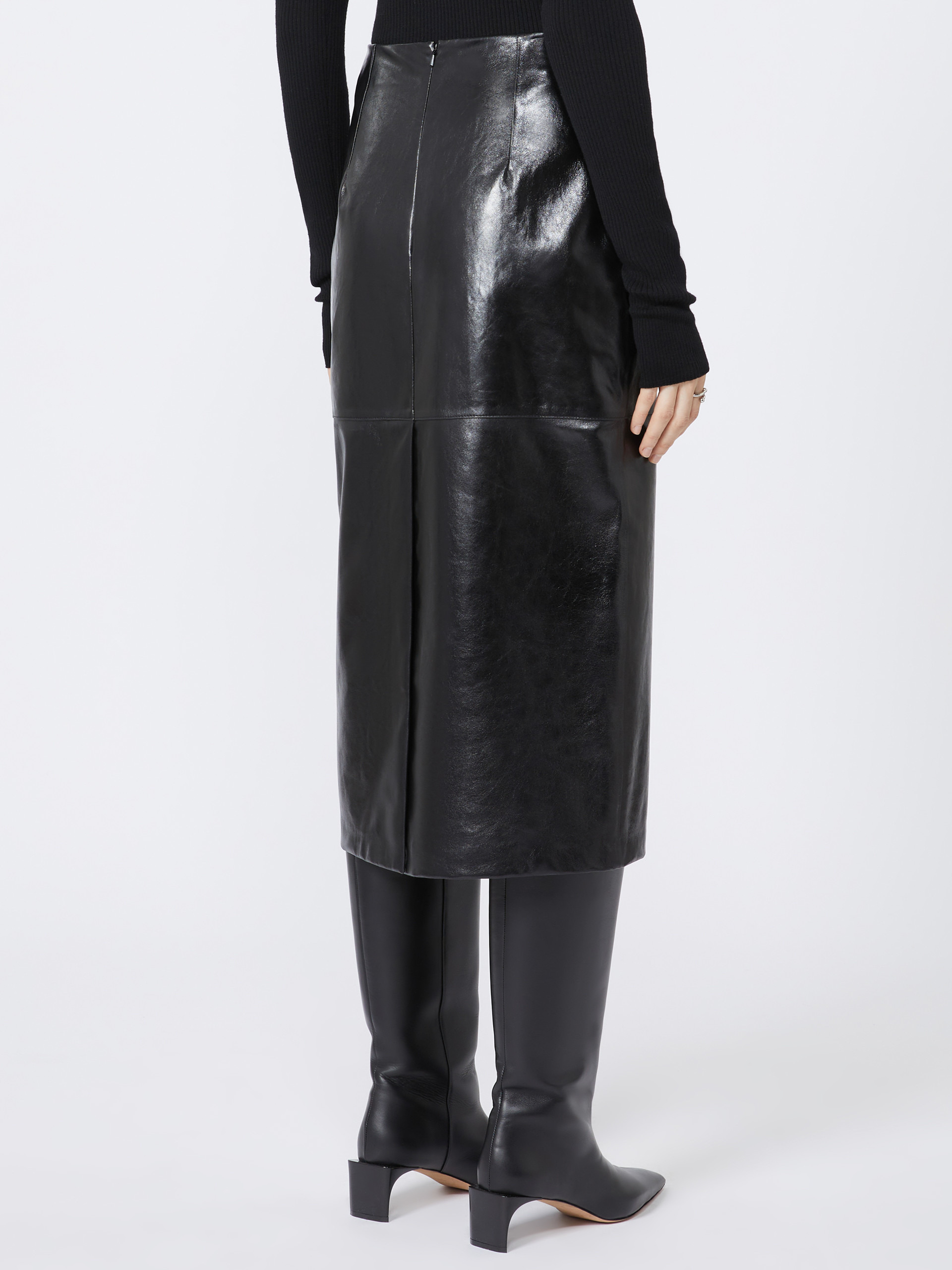 AFA Midi leather skirt - 4