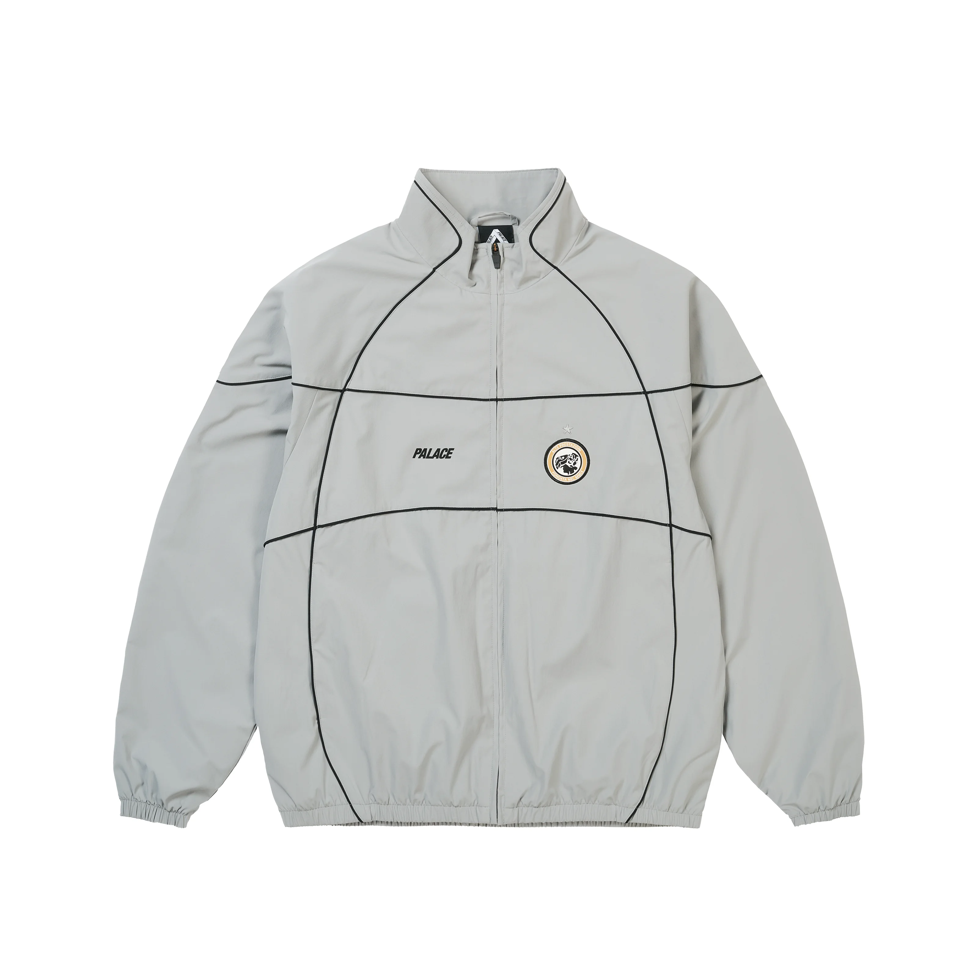 PRO TEAM PIPED SHELL JACKET GREY - 1