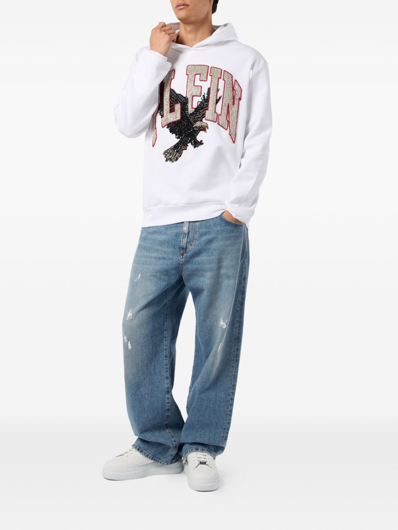 PHILIPP PLEIN eagle hooded sweatshirt outlook