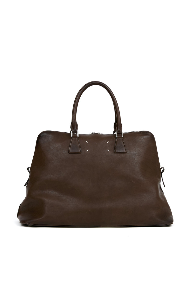 Maison Margiela 5AC Loved to Death XL Leather Bag green outlook