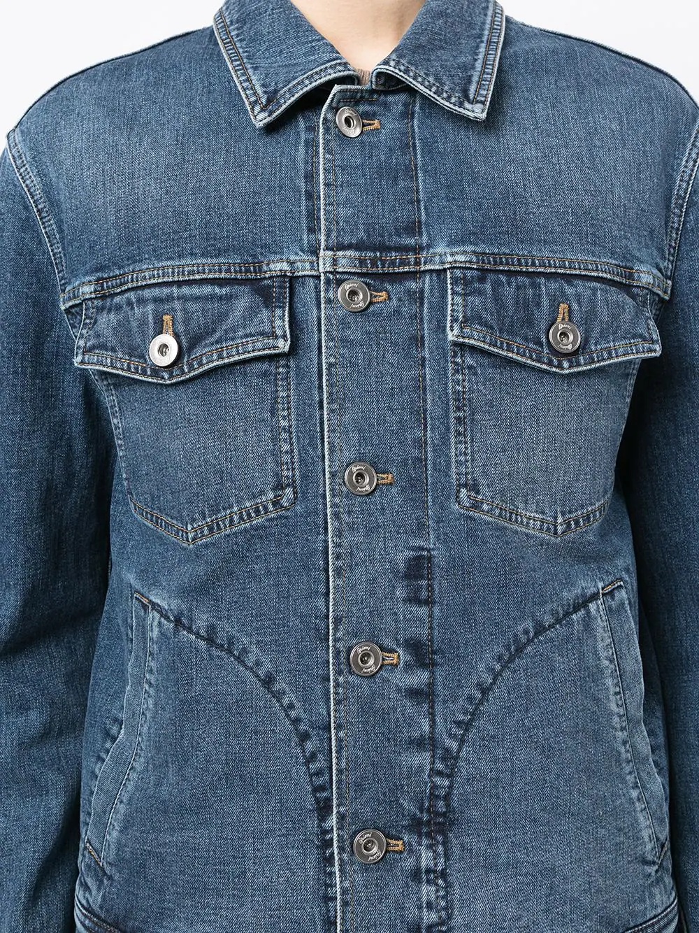 light-wash denim jacket - 5