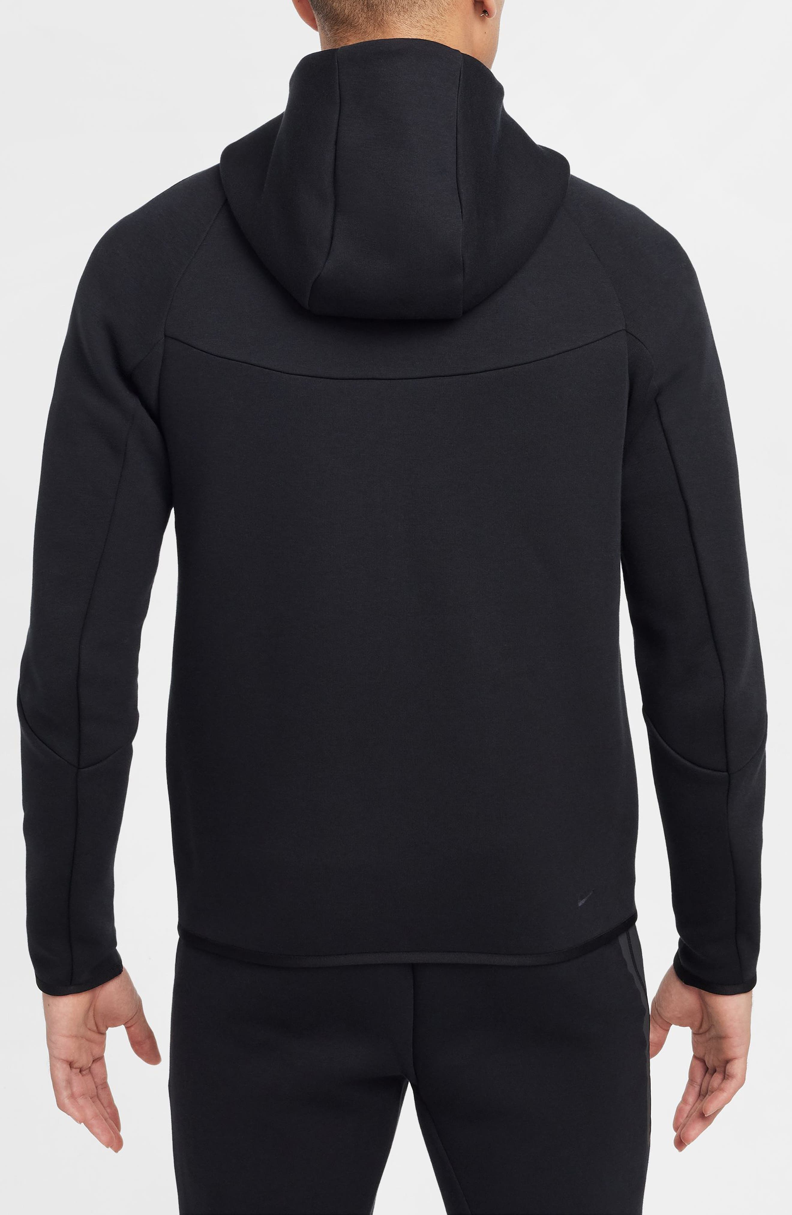 Nike Tech Windrunner Zip Hoodie in Black/Black at Nordstrom - 3