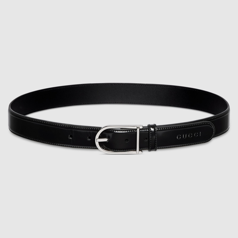 Belt with rounded buckle 1
