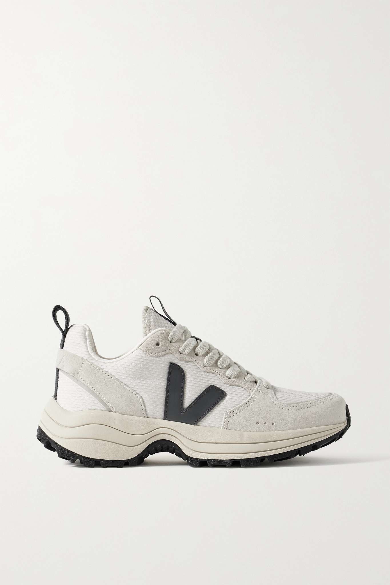 Venturi suede and leather-trimmed Alveomesh sneakers - 1