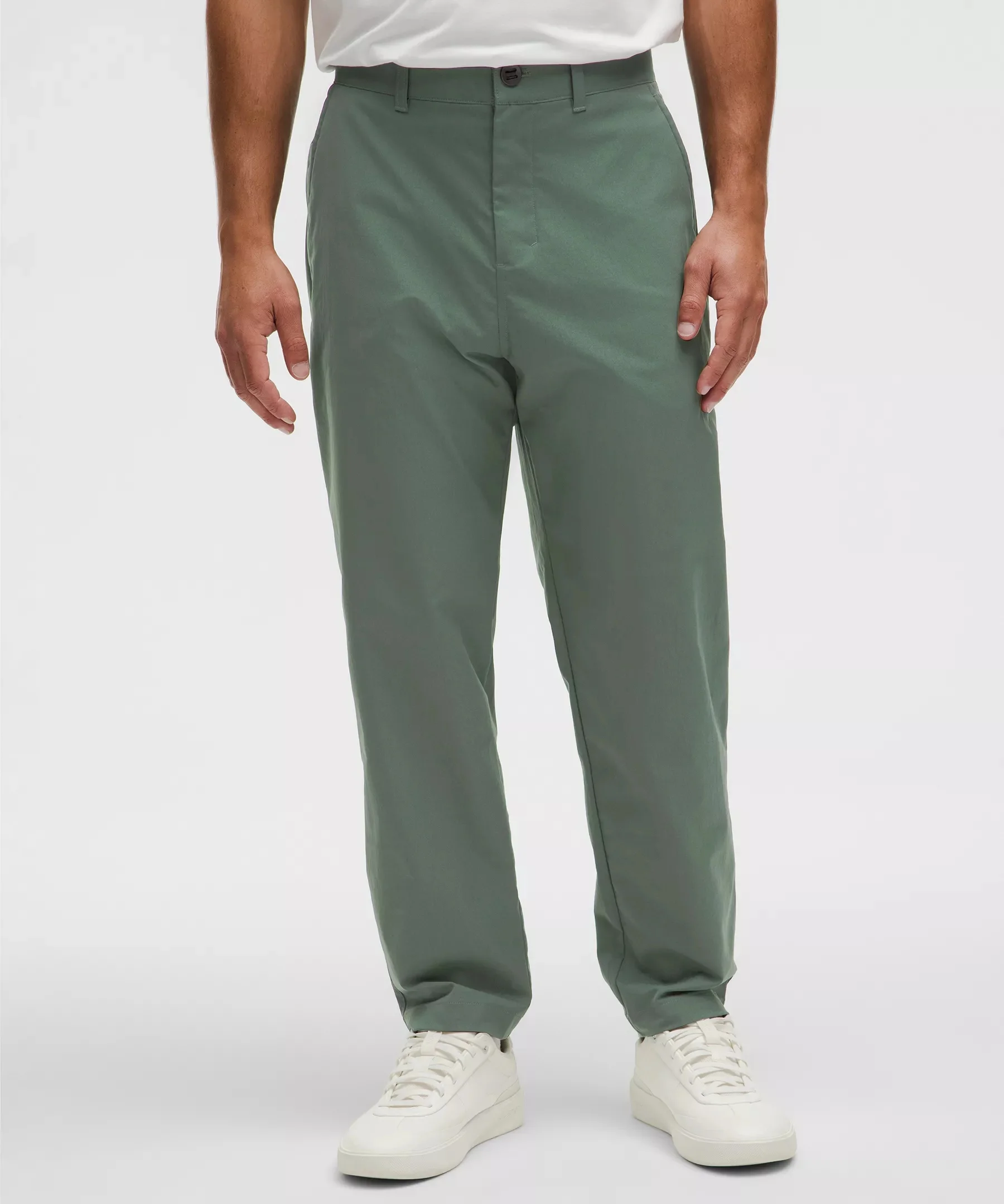 Relaxed-Tapered Smooth Twill Trouser *Cropped - 1