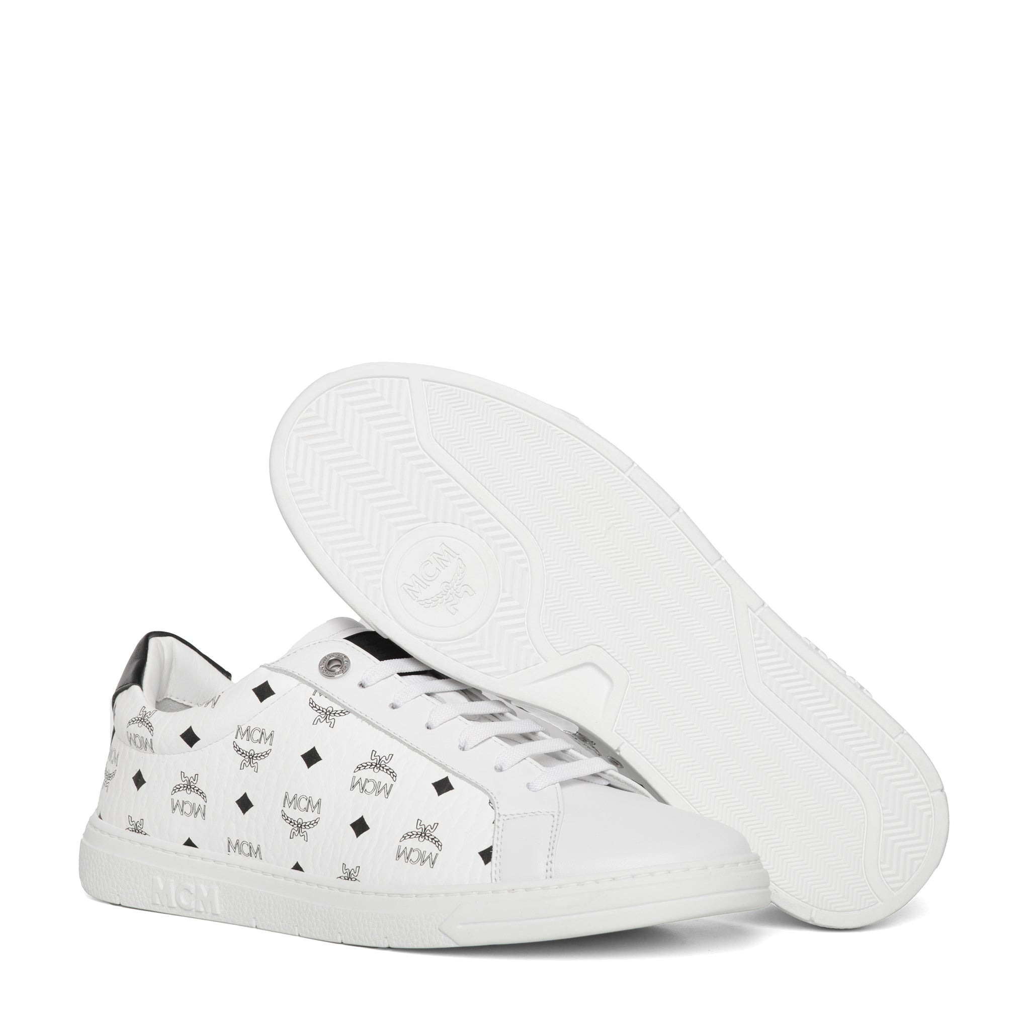 Mcm Men Printed Canvas Terrain Sneakers - 2