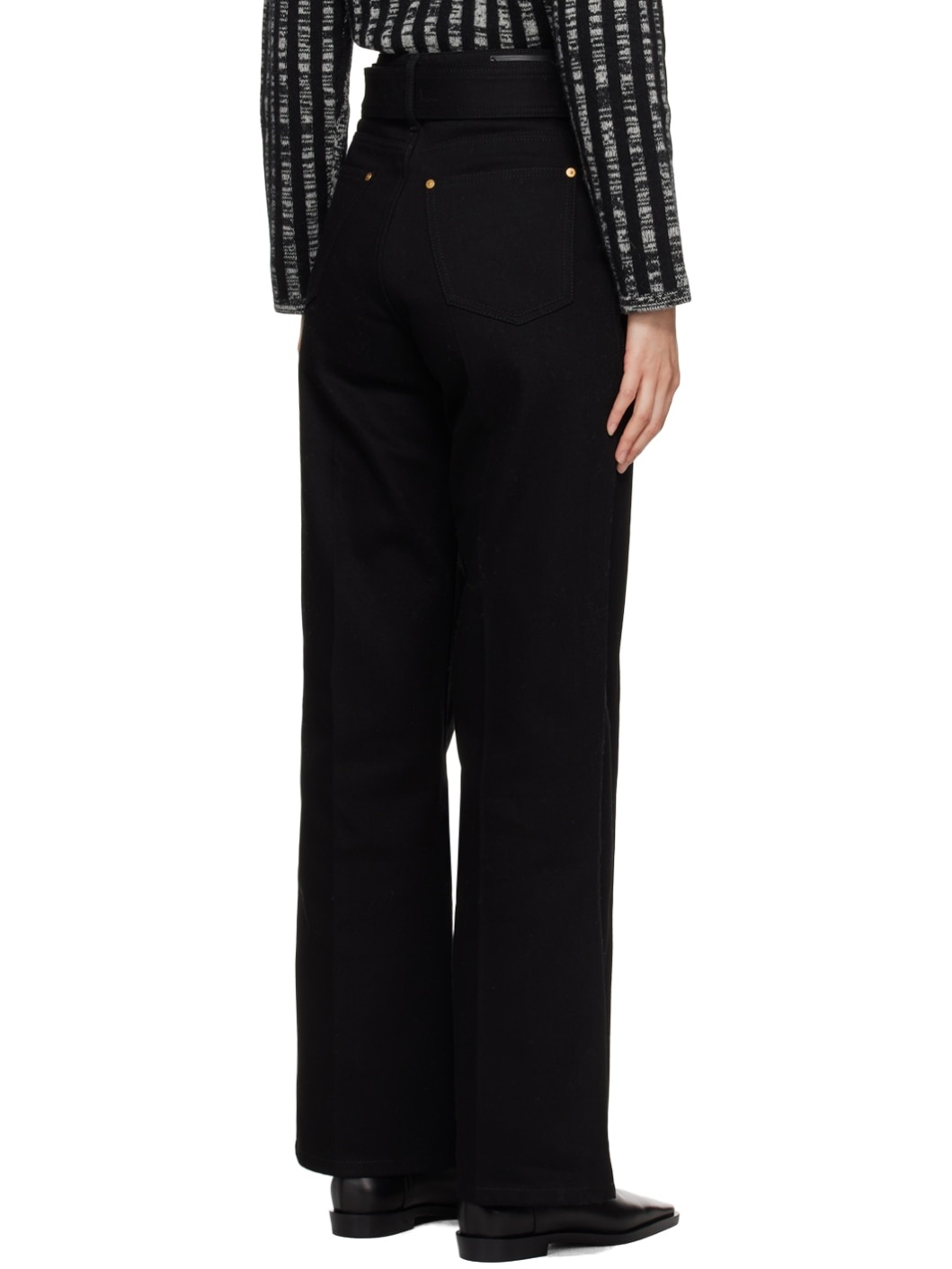 【関税込み】JOSEPH ブラック Draycott ジーンズ Black Draycott Jeans by Joseph on Sale
