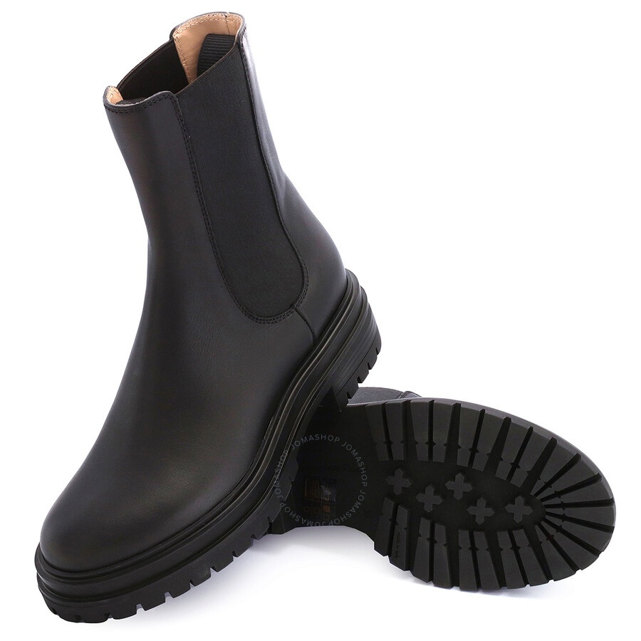 Gianvito Rossi Ladies Black Chester Leather Ankle Boots - 2