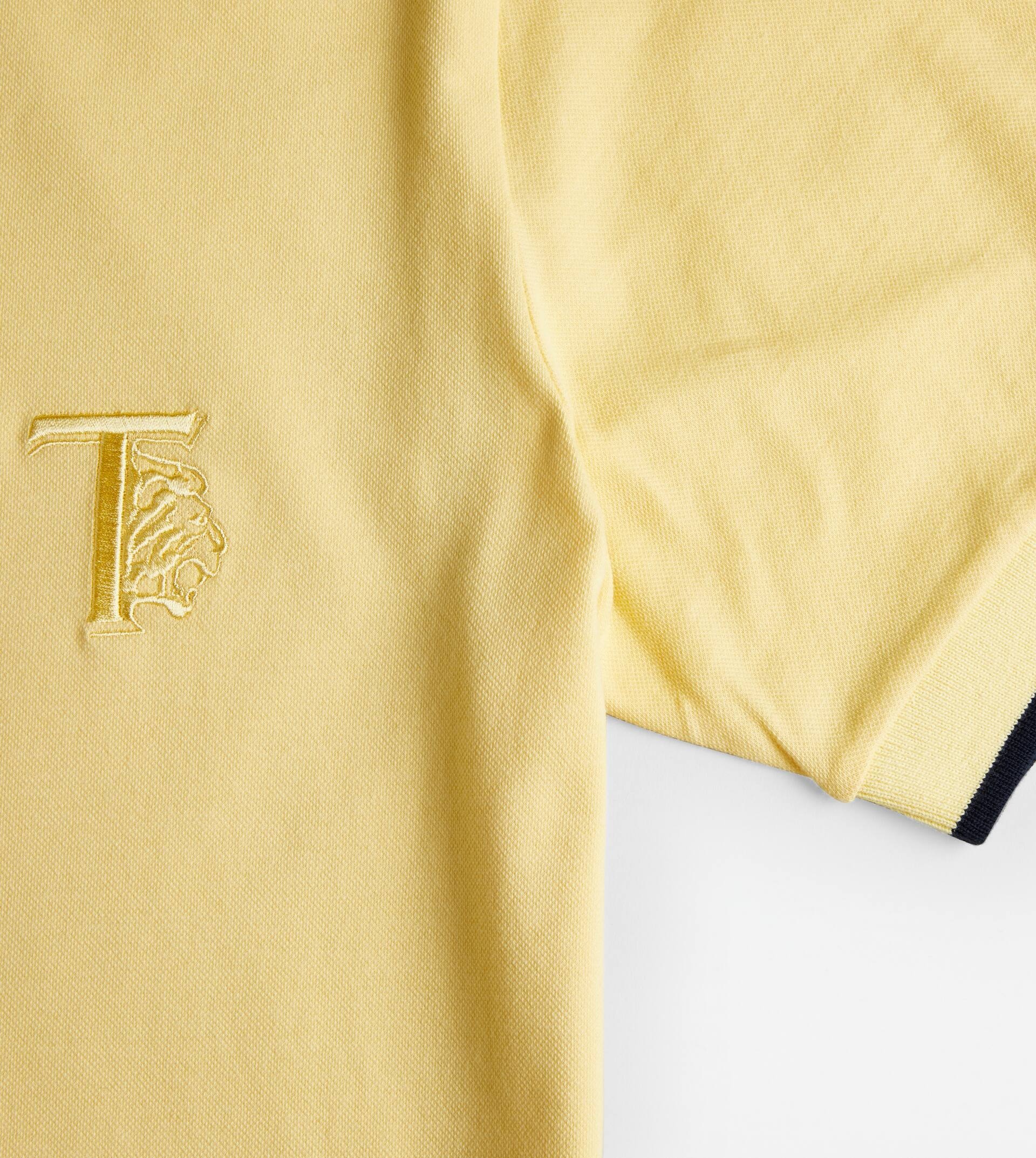 POLO SHIRT IN PIQUET - YELLOW - 4