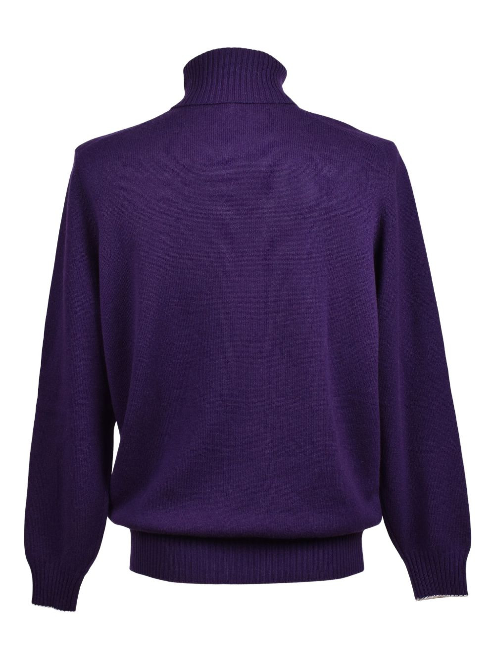 turtleneck ribbed-cuff sweater - 2