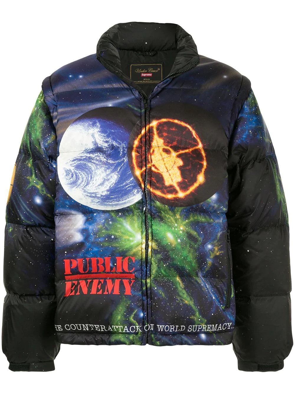 x Undercover x Public Enemy puffy jacket - 1