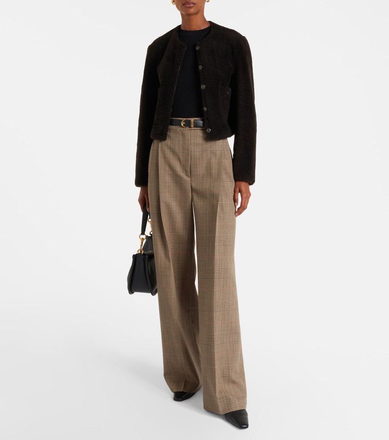 DOROTHEE SCHUMACHER Soft Touch cropped reversible leather jacket outlook