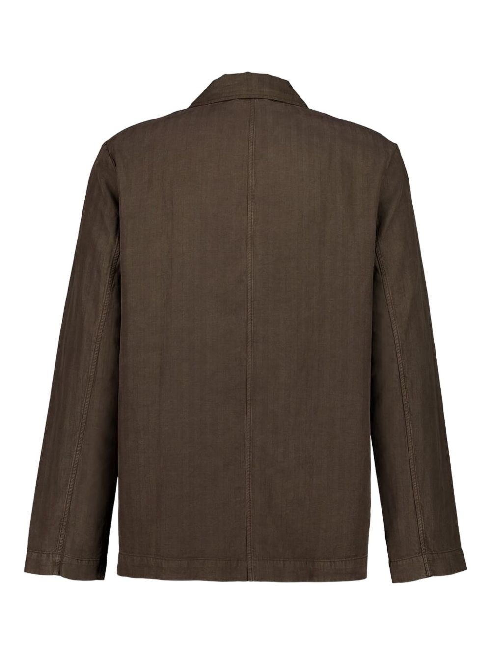 three-button linen blazer - 2