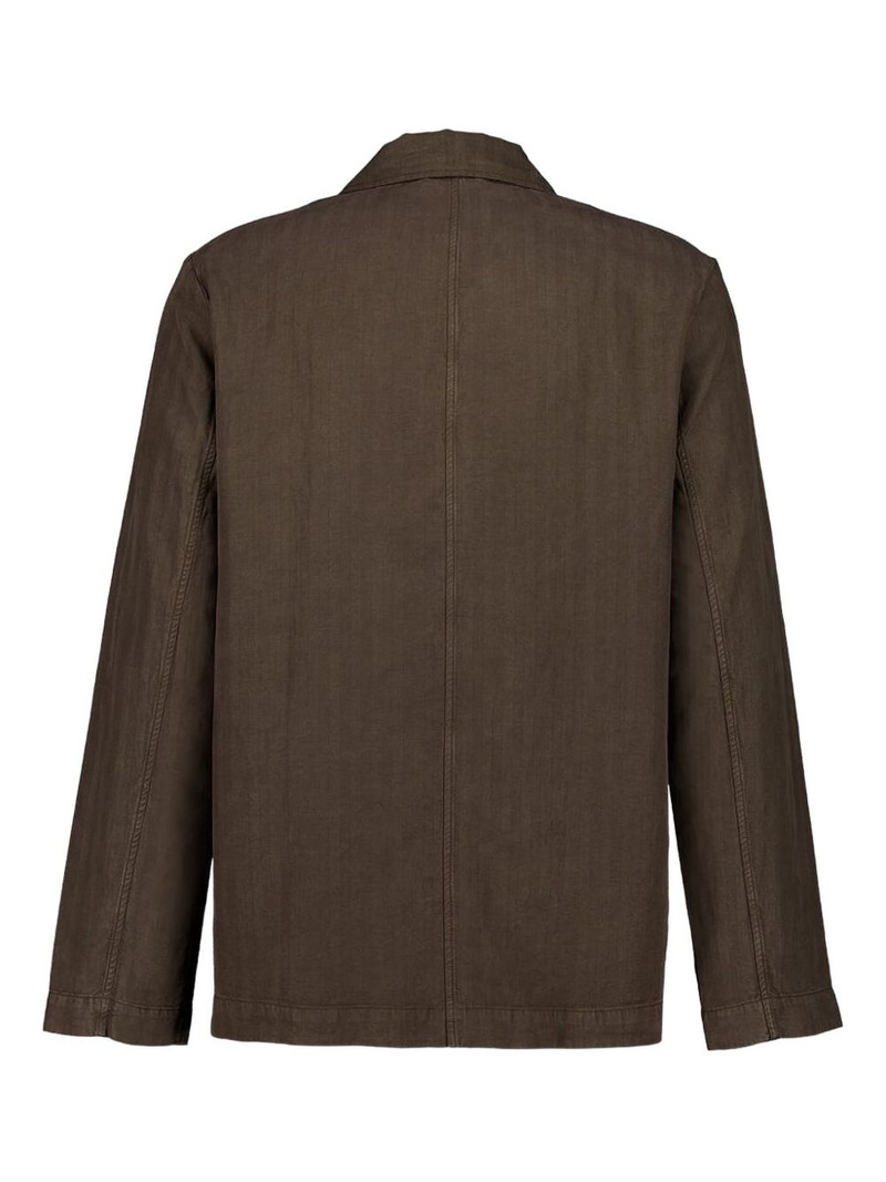 FRESCOBOL CARIOCA three-button linen blazer outlook